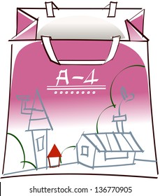 Vector illustration of a shopping bag