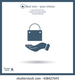 Vector illustration of shopping bag