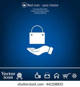 Vector illustration of shopping bag