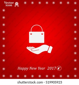 Vector illustration of shopping bag