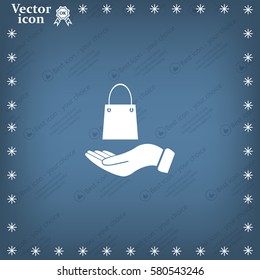 Vector illustration of shopping bag

