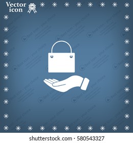 Vector illustration of shopping bag



