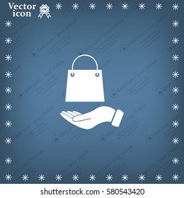 Vector illustration of shopping bag
