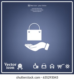 Vector illustration of shopping bag