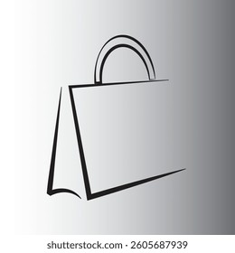 vector illustration of a shopping bag. vector logo