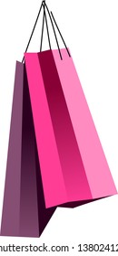 Vector illustration of shopping bags