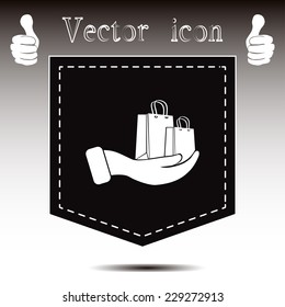 Vector illustration of shopping bags 