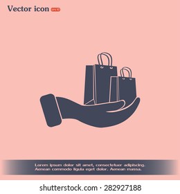 Vector illustration of shopping bags 