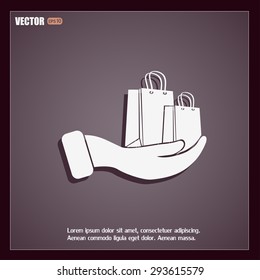Vector illustration of shopping bags 