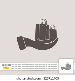 Vector illustration of shopping bags 