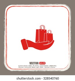 Vector illustration of shopping bags 