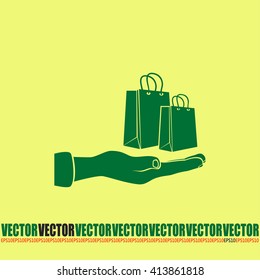 Vector illustration of shopping bags