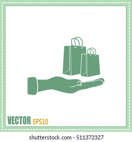 Vector illustration of shopping bags