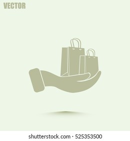 Vector illustration of shopping bags 