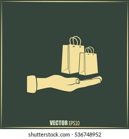 Vector illustration of shopping bags