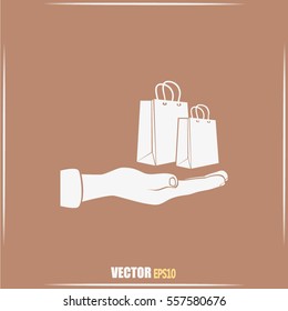 Vector illustration of shopping bags