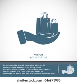 Vector illustration of shopping bags 
