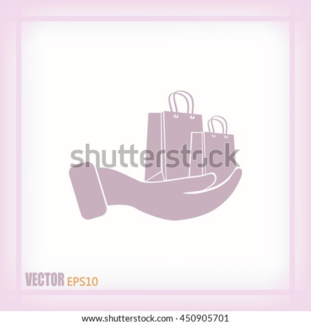 Vector illustration of shopping bags 
