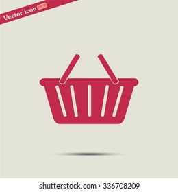 Vector illustration of shopping basket