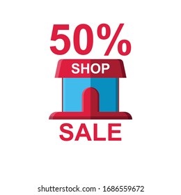 Vector illustration of shopping by getting discounts by purchasing multiple products