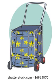 vector illustration of a shopping cart