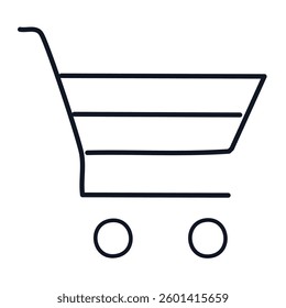 vector illustration of a shopping cart