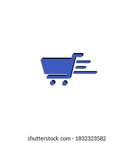 Vector illustration of shopping cart icon