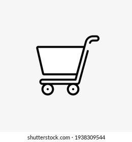 Vector illustration of shopping cart icon