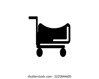 vector illustration of shopping cart icon or symbol