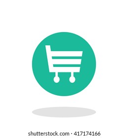 Vector illustration of shopping cart icon
