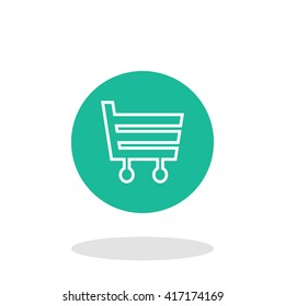 Vector illustration of shopping cart icon