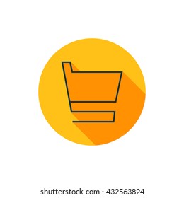 Vector illustration of shopping cart icon