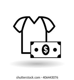 Vector illustration of Shopping , editable icon