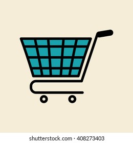 Vector illustration of Shopping , editable icon