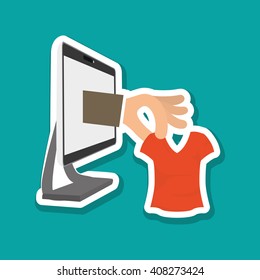 Vector illustration of Shopping , editable icon