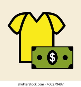 Vector illustration of Shopping , editable icon