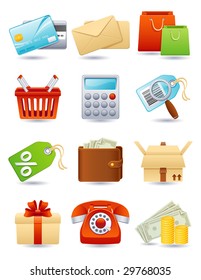 Vector illustration - shopping icon set
