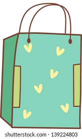 Vector illustration of a shopping paper bag