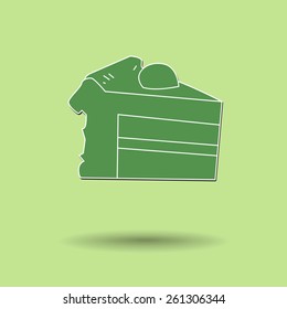 Vector illustration of  Shortcake color background.