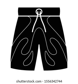 Vector illustration of shorts and beachwear icon. Graphic of shorts and underpants stock vector illustration.