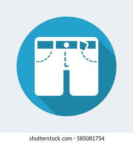 Vector illustration of shorts icon