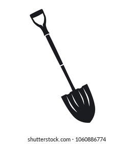 Vector illustration of a shovel