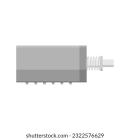 Vector Illustration showcases a four-pole double-throw (4PDT) switch in a detailed and accurate representation