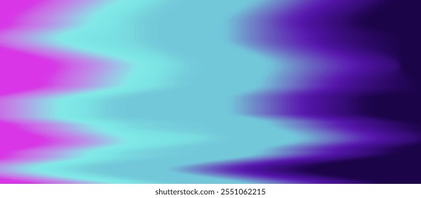 Vector illustration showcasing a zigzag gradient pattern transitioning from pink to cyan and deep purple. The design highlights a dynamic, vibrant, and modern aesthetic with smooth color blending.