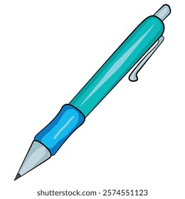 Vector illustration showing blue pan