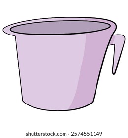 Vector illustration showing purple colour jug