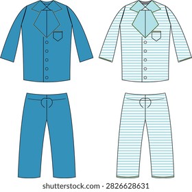 Vector illustration showing two