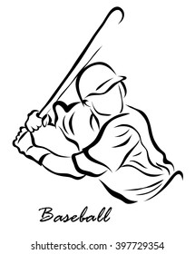 Vector illustration. Illustration shows a Baseball