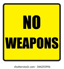 Vector illustration. Illustration shows Famous slogans. No weapons?