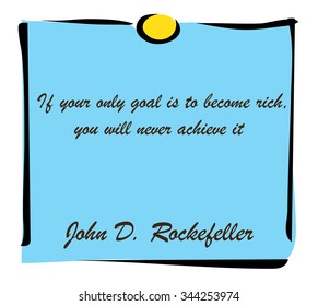 Vector illustration. Illustration shows Quotes from famous people written on a sticker?
